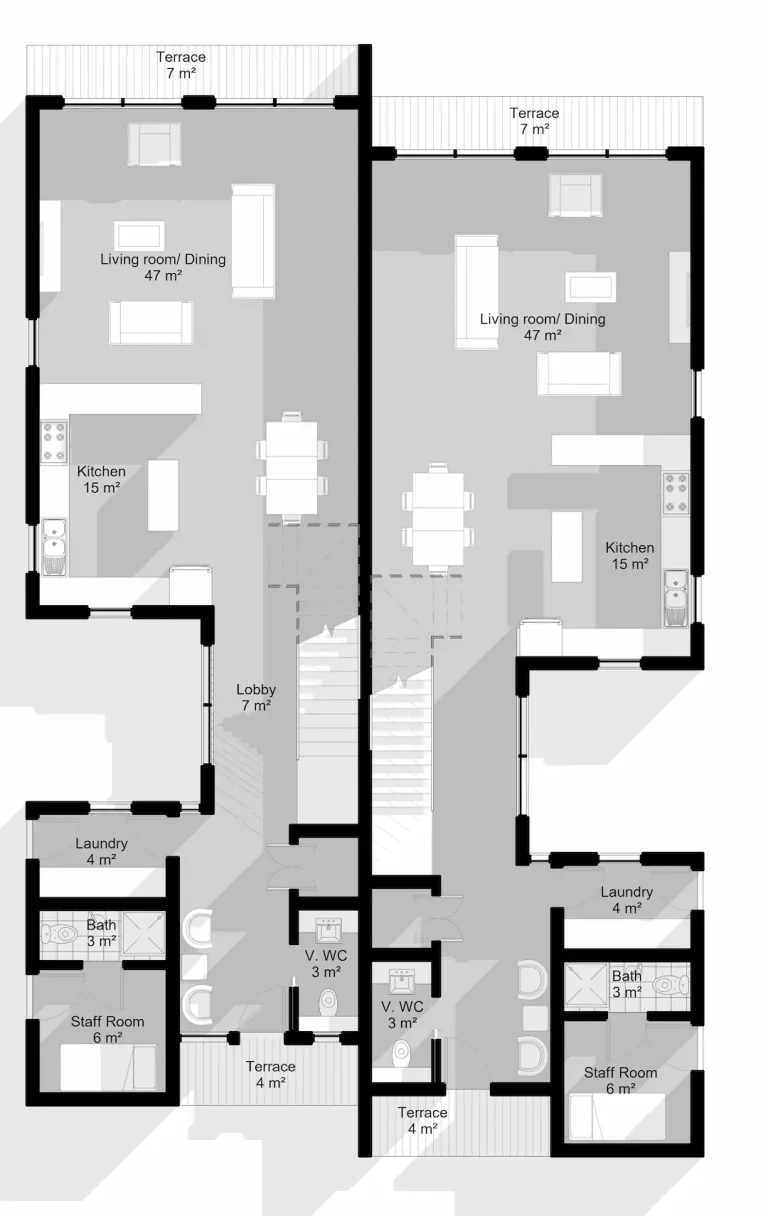 Semi Detached 01 - Ground floor